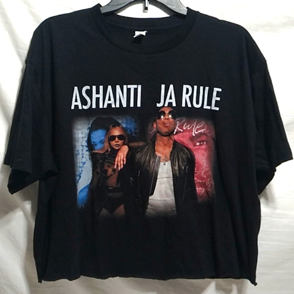LAST DROP!! Ashanti & Ja Rule Self Cropped U & I Tee Sz.XL Never Worn
